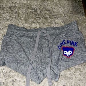 Chicago cubs Victoria’s Secret PINK grey shorts size small